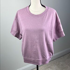 River Island Sweatshirt Women's Lavender Short Sleeve